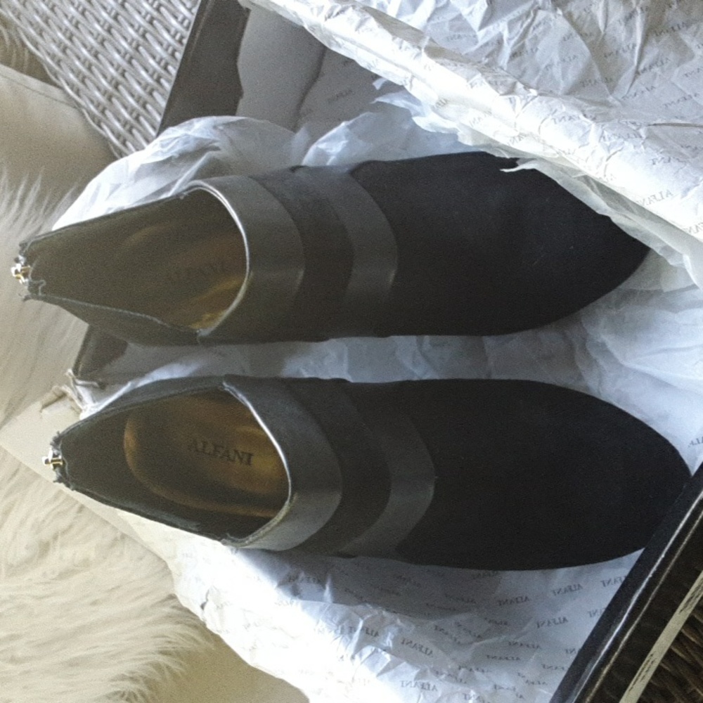Alfani Leather Booties